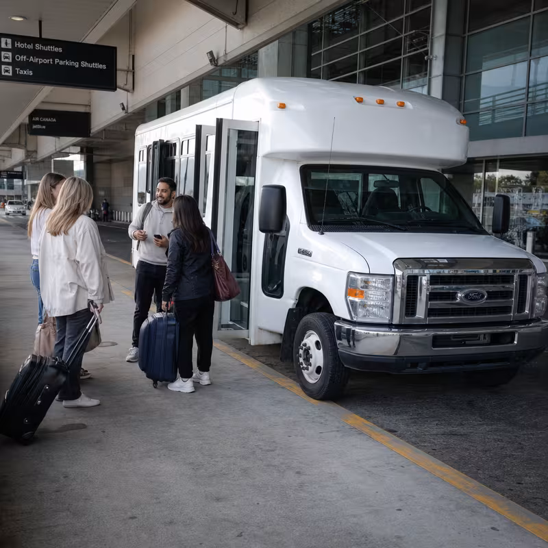 Black Mercedes Sprinter van staged for an San Jose Airport Transportation group