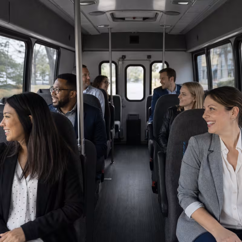Black Mercedes Sprinter van staged for an San Jose Corporate Transportation group