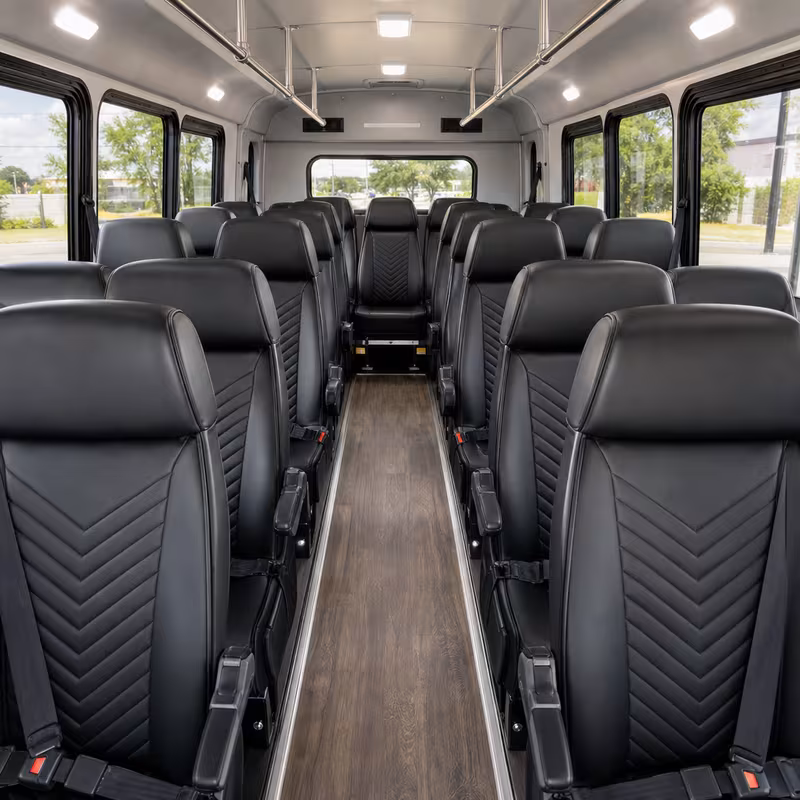 15-35 Passenger Minibus Interior