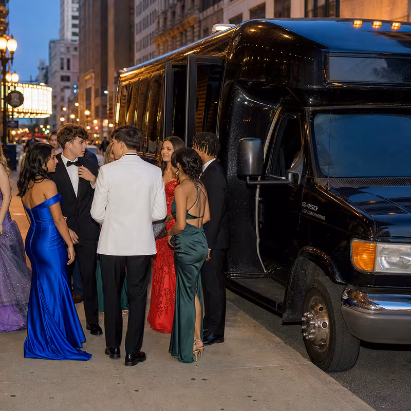 Passengers loading luggage while boarding an San Jose group shuttle