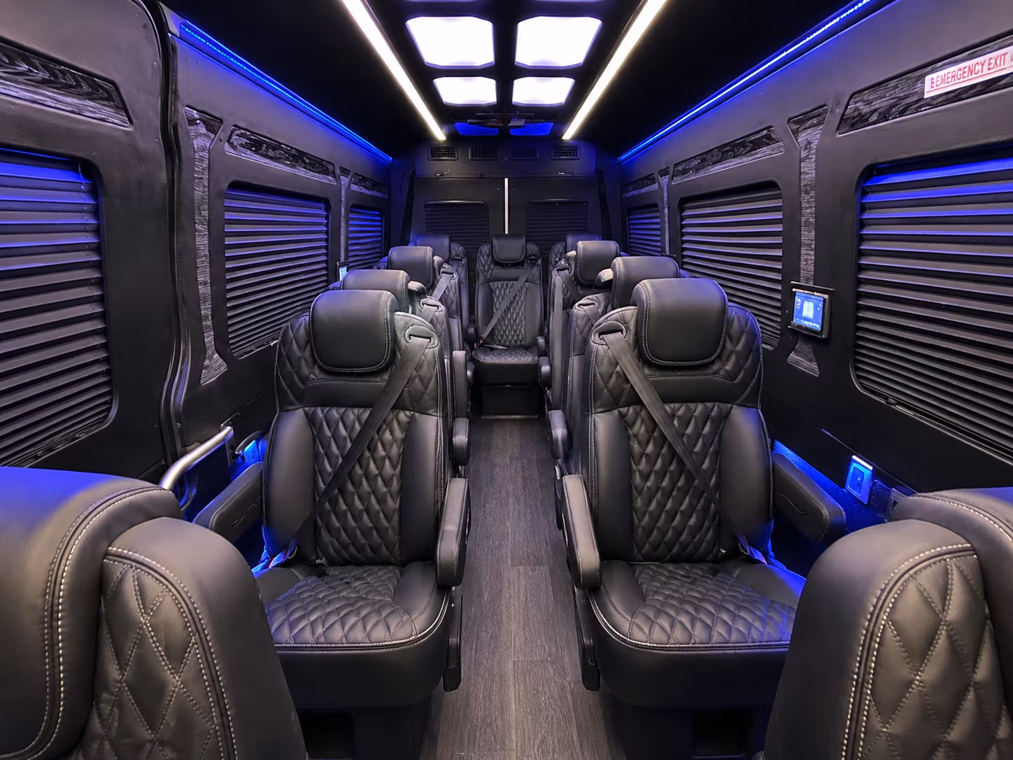 San Jose Airport Shuttle & Transportation party bus exterior
