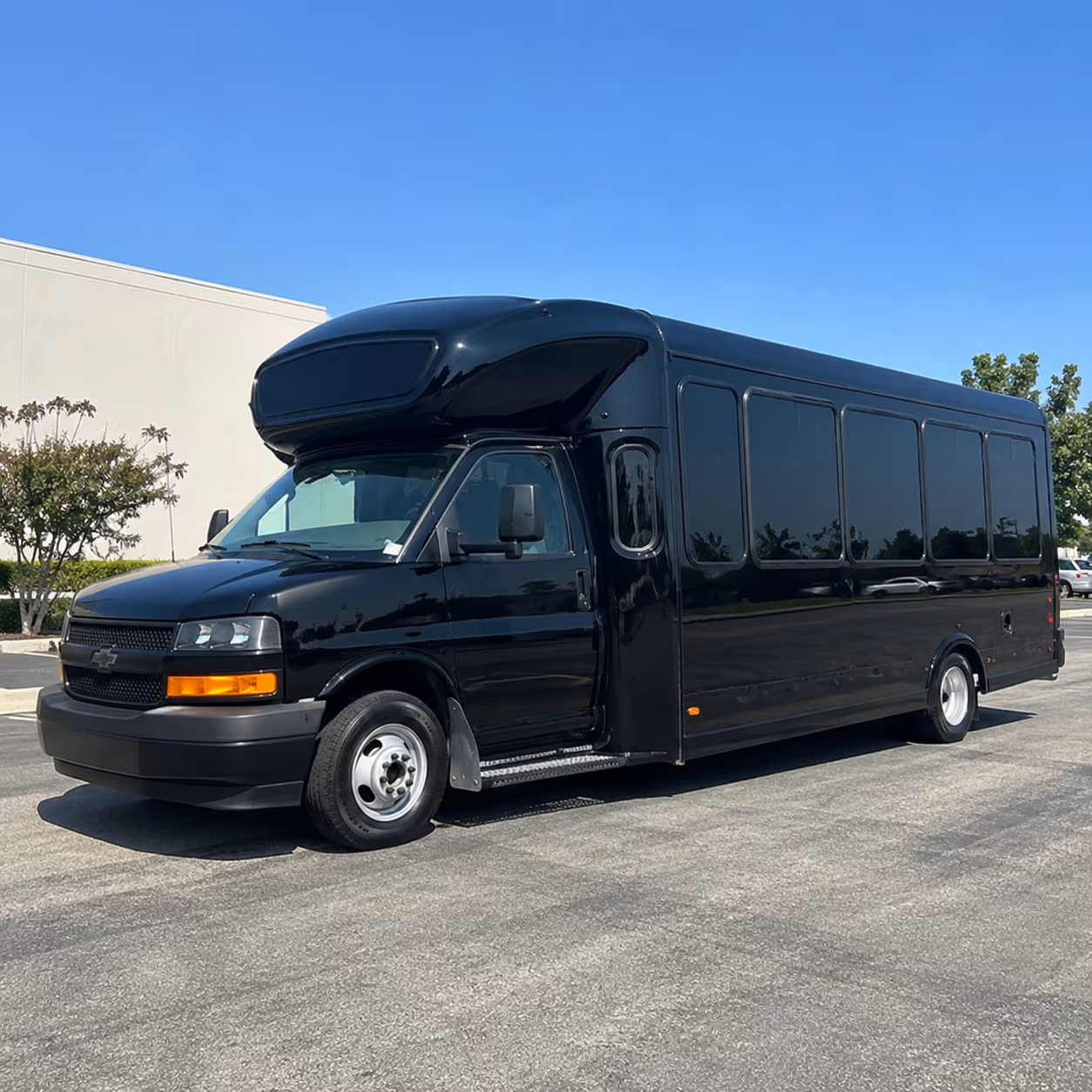 San Jose Birthday, Sweet 16, & Quinceañera Transportation party bus exterior