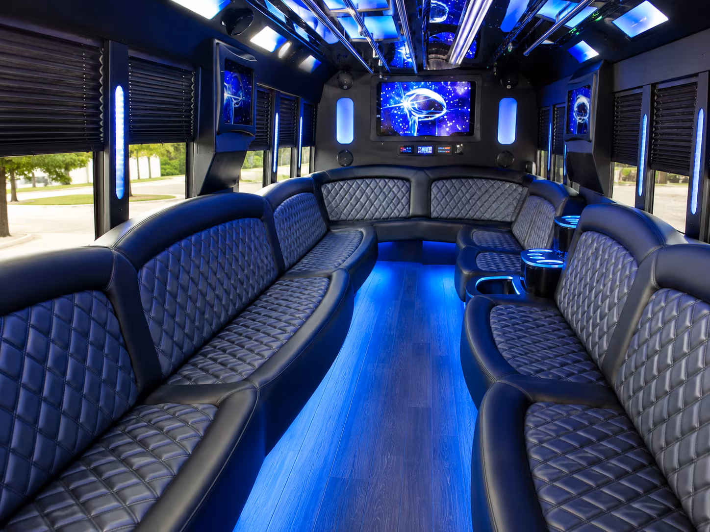 San Jose Concert & Music Festival Transportation party bus exterior