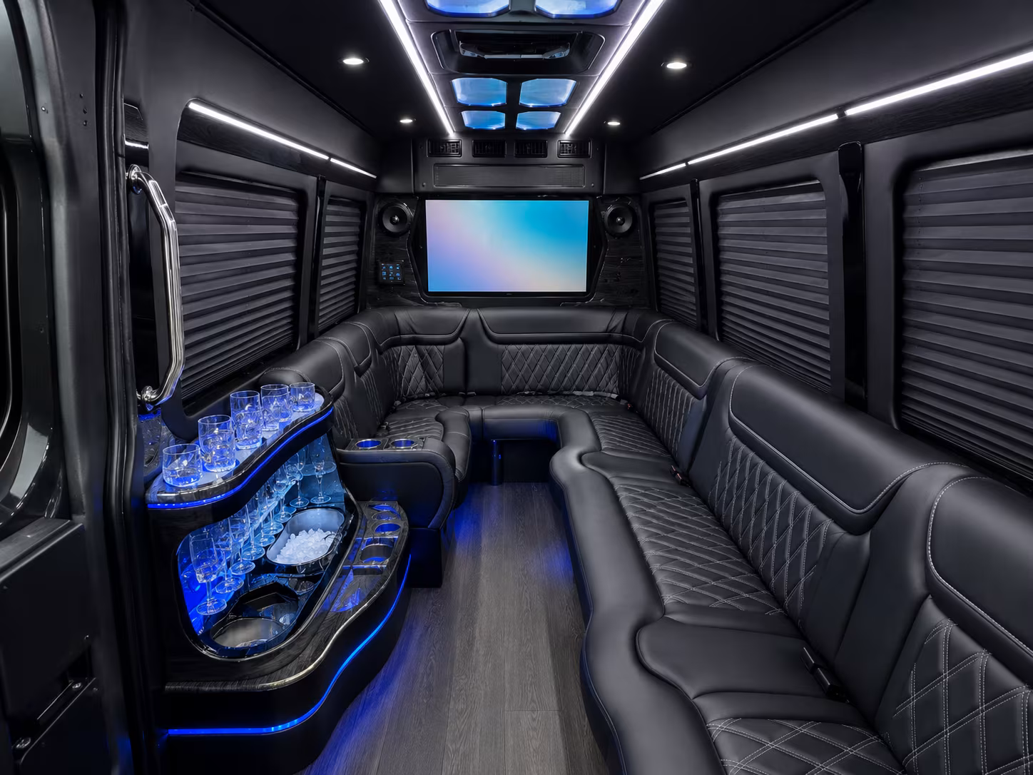 San Jose Corporate Transportation party bus exterior