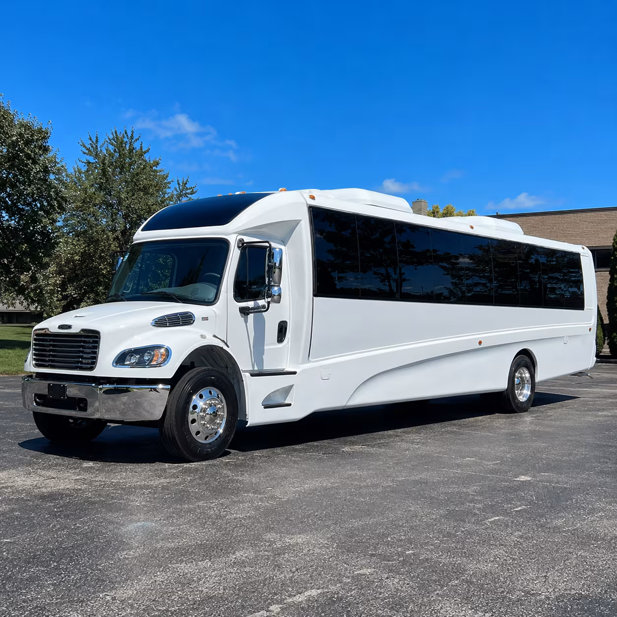 San Jose Corporate Transportation party bus exterior