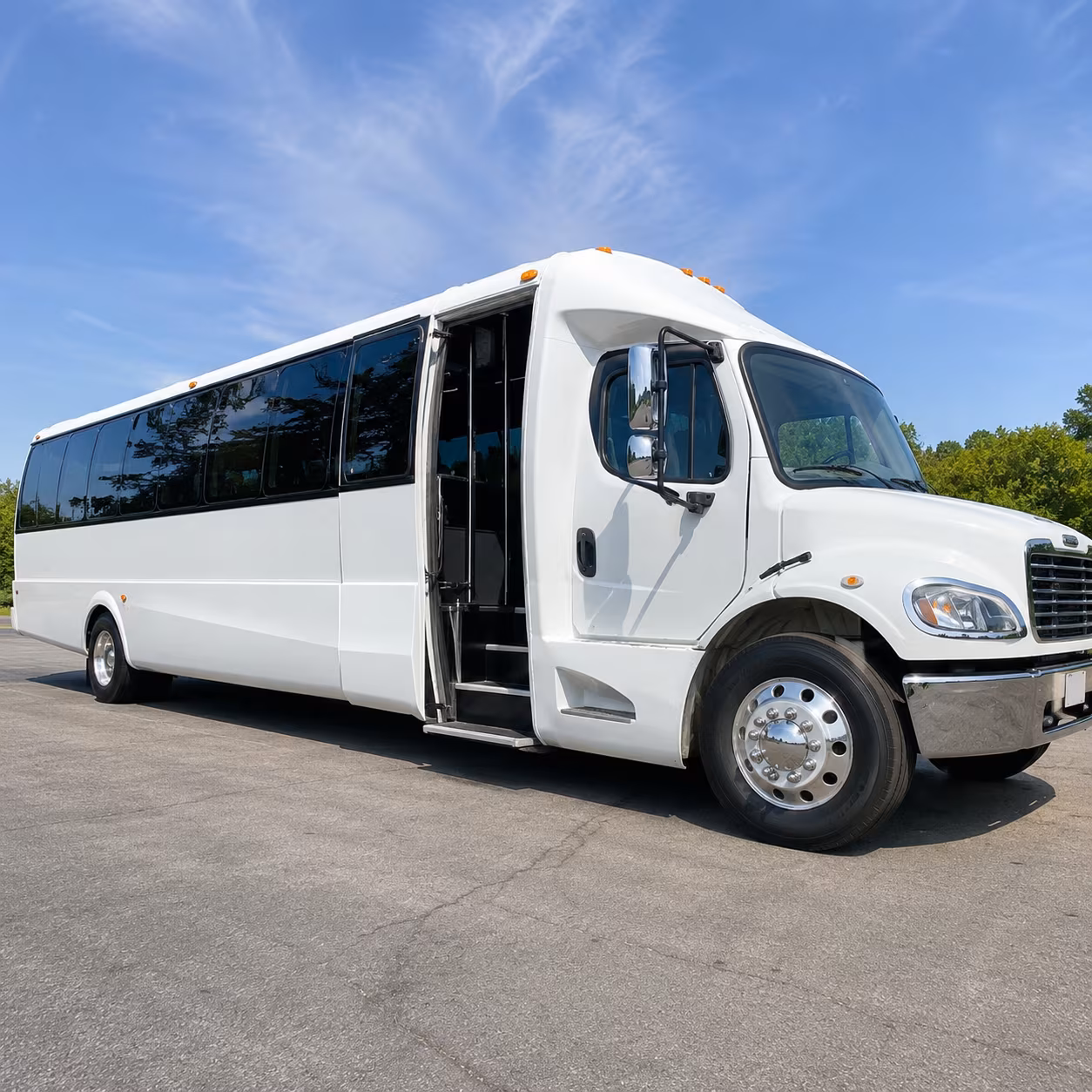 San Jose Corporate Transportation party bus exterior