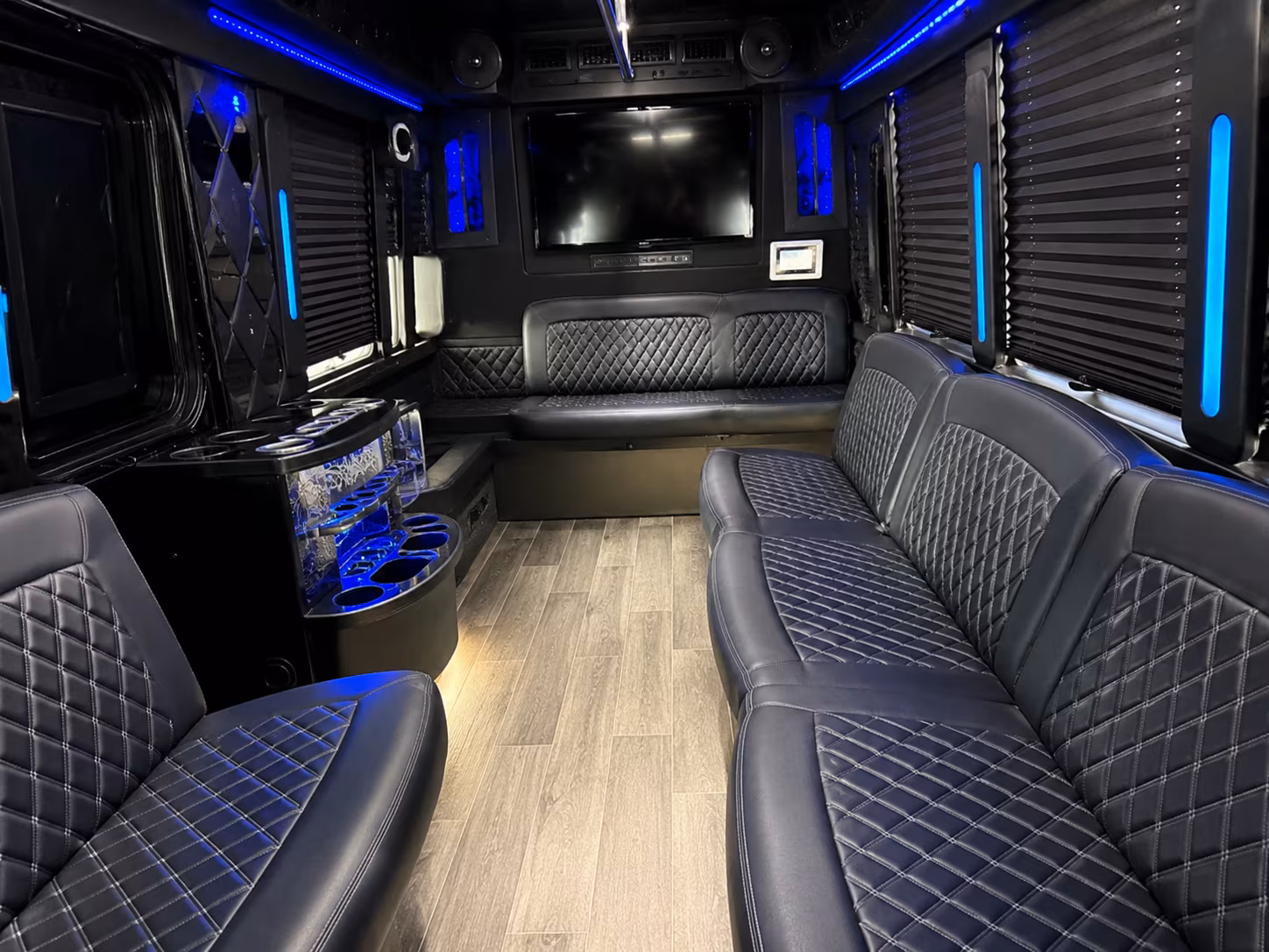 San Jose Private Event Transportation party bus exterior