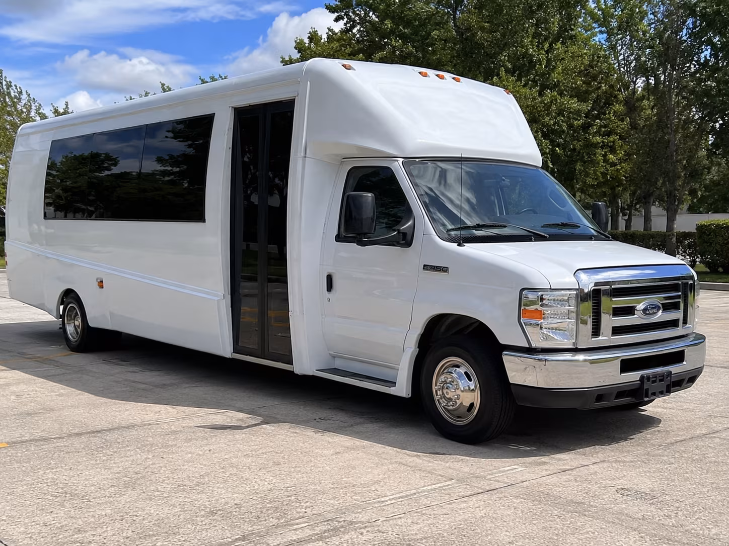 San Jose Private Event Transportation party bus exterior