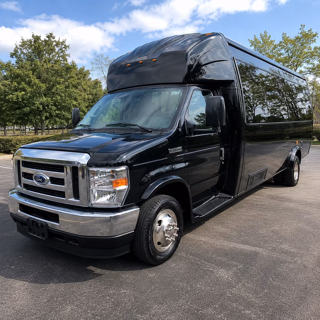 San Jose Private Event Transportation party bus exterior
