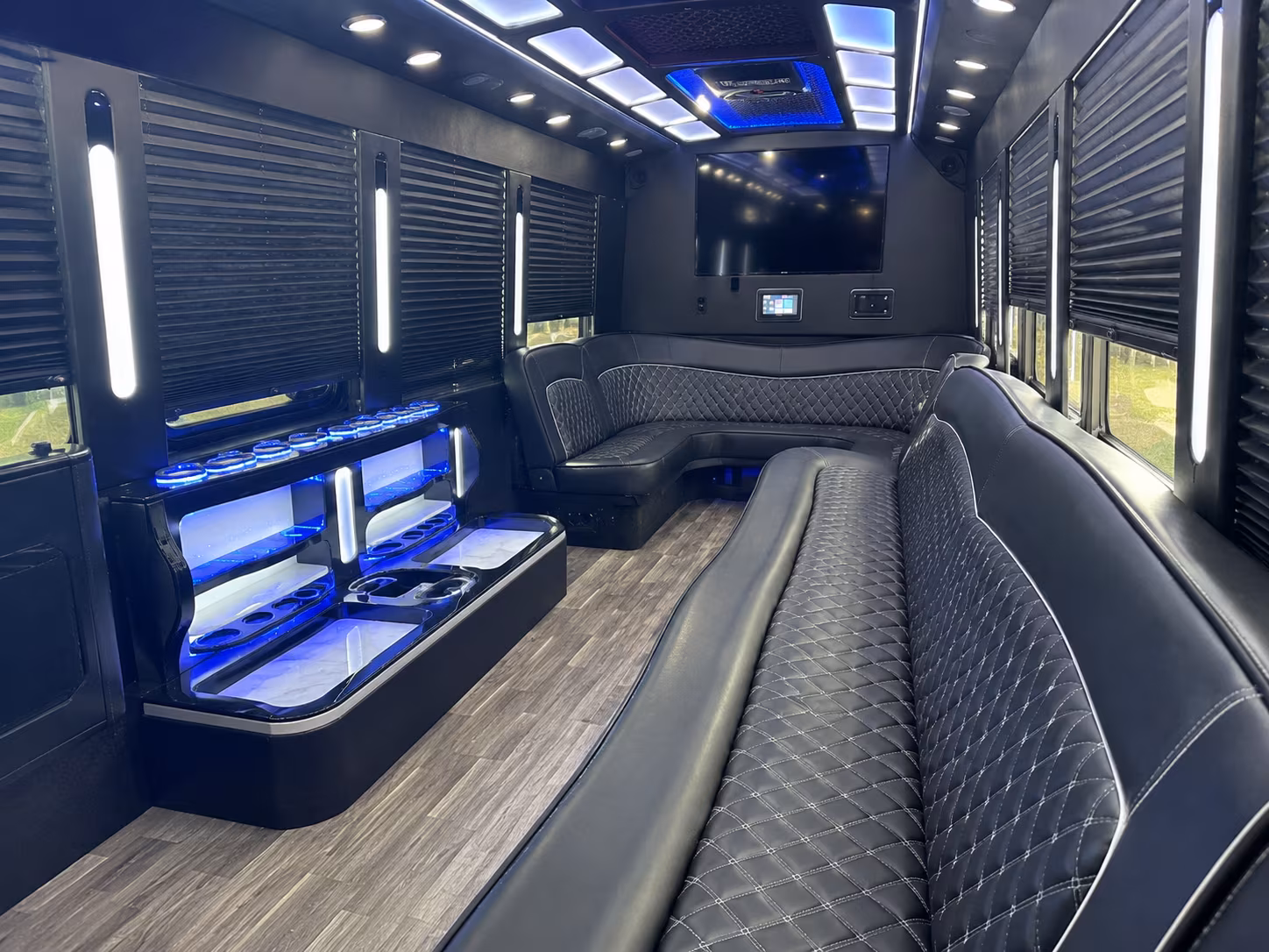 San Jose Prom & Homecoming Transportation party bus exterior