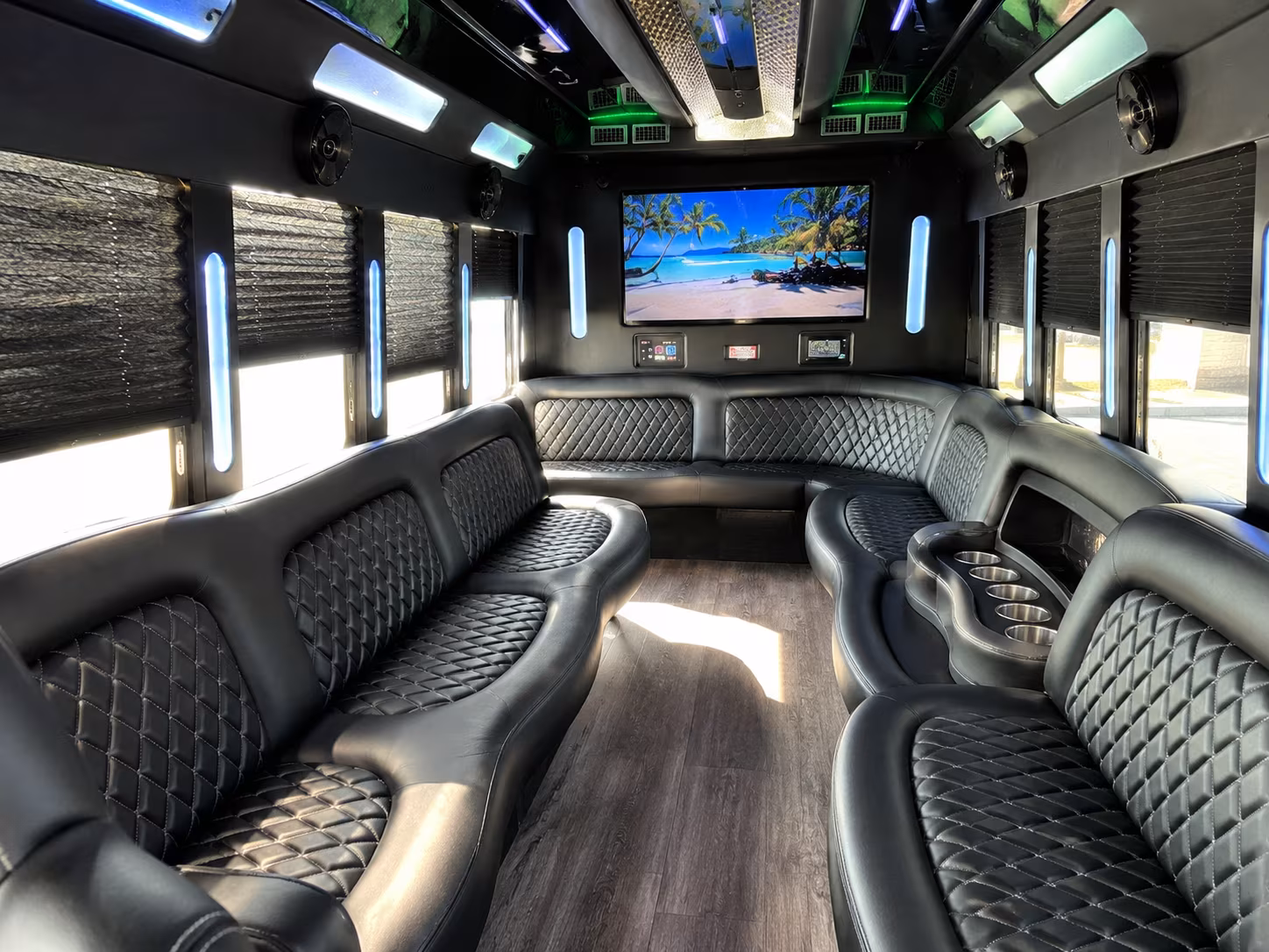 San Jose Prom & Homecoming Transportation party bus exterior