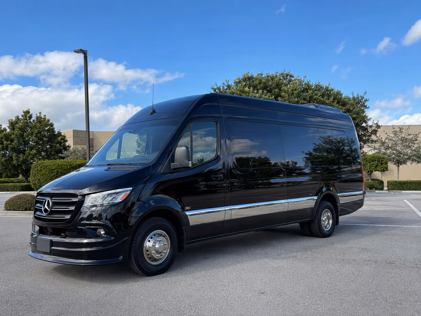 San Jose School Event Transportation party bus exterior
