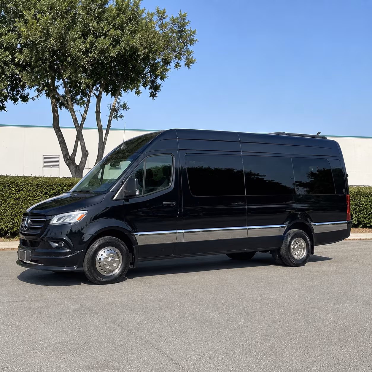 San Jose School Event Transportation party bus exterior
