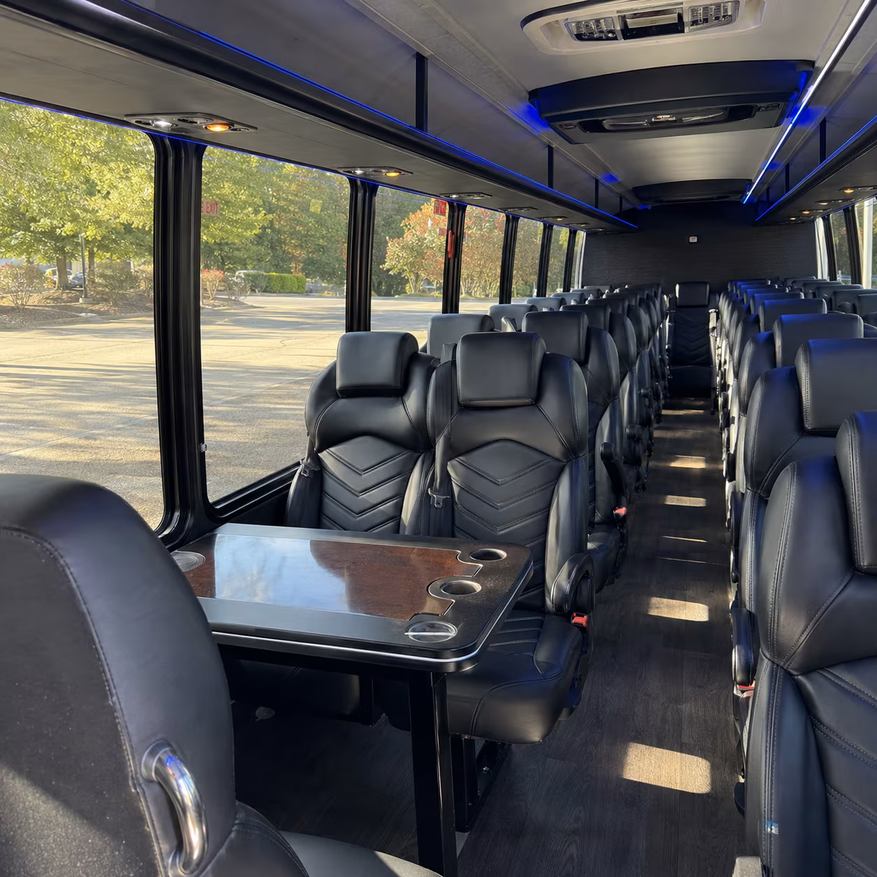 San Jose School Event Transportation party bus exterior