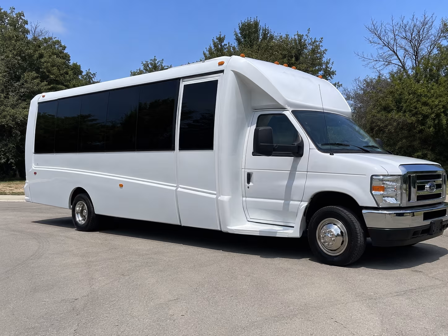 San Jose Sporting Event Transportation party bus exterior