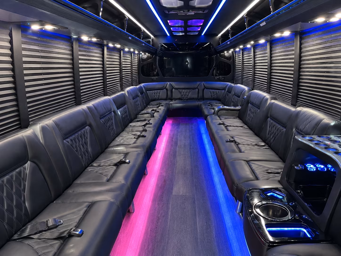 San Jose Sporting Event Transportation party bus exterior