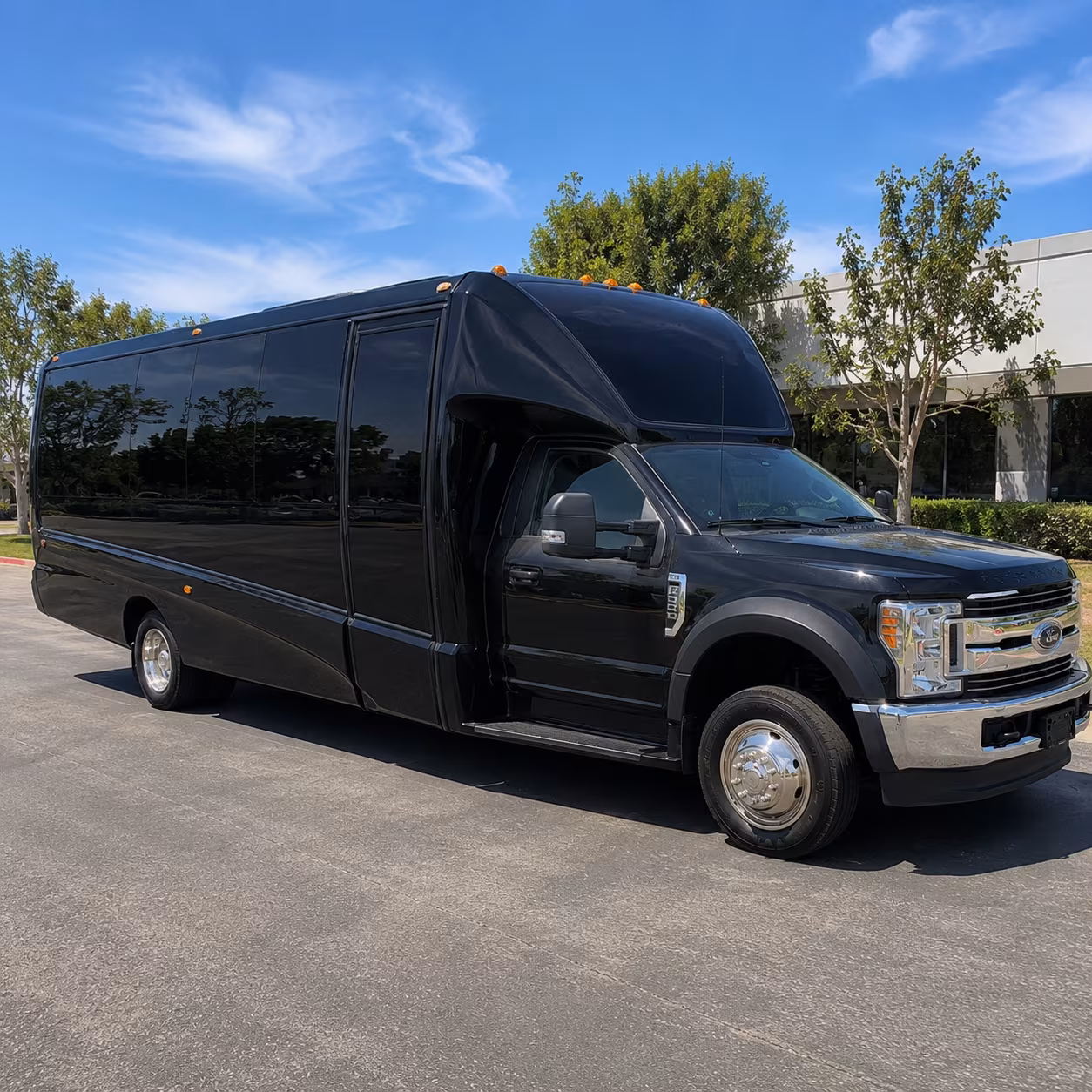 San Jose Sporting Event Transportation party bus exterior