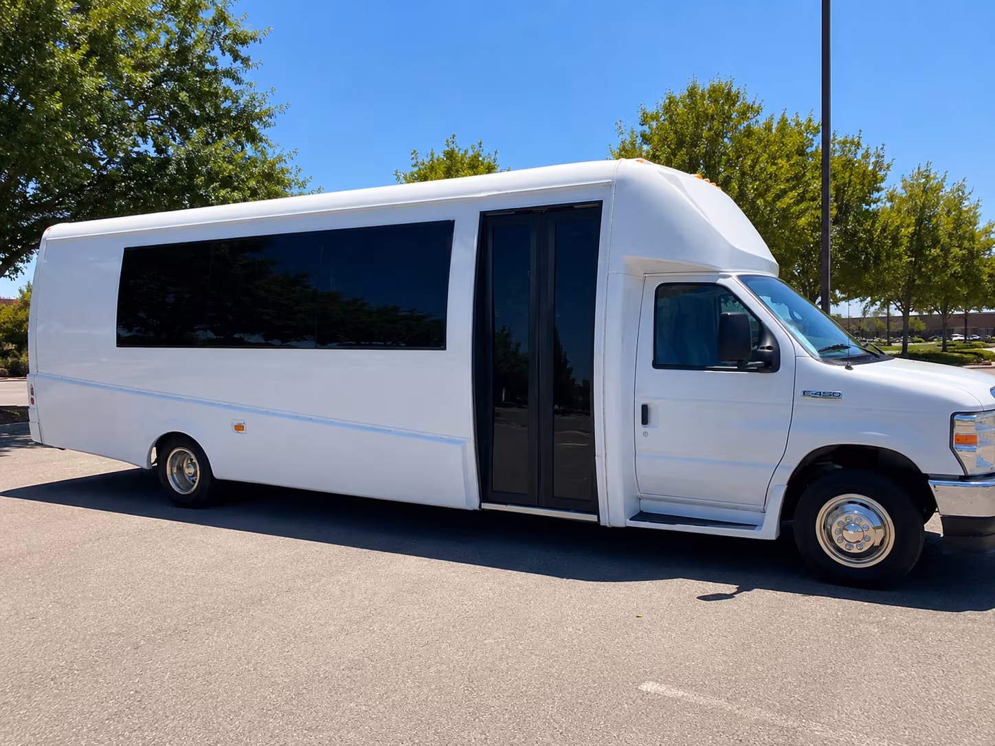 San Jose Wedding Transportation party bus exterior