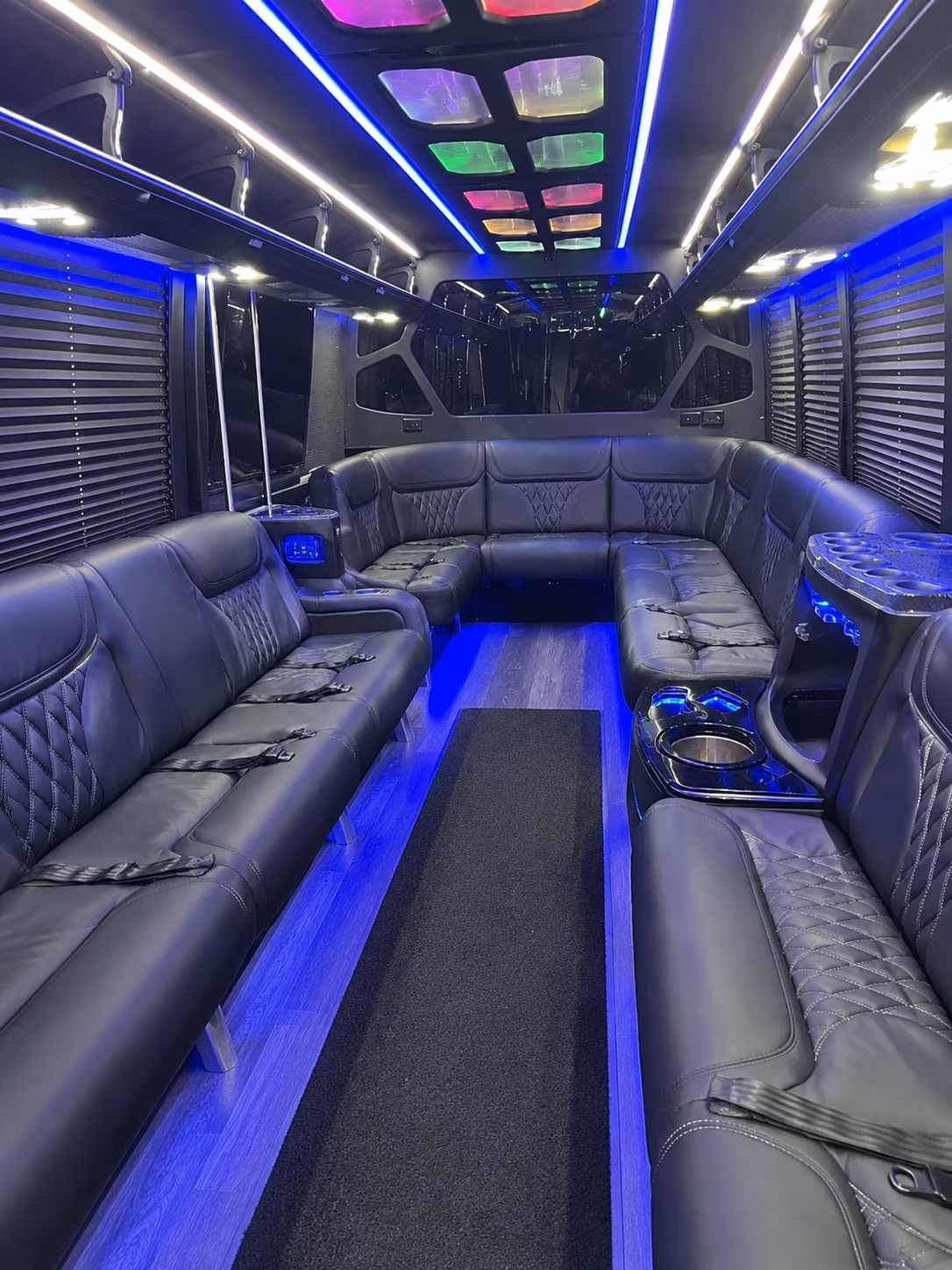 San Jose Wedding Transportation party bus exterior